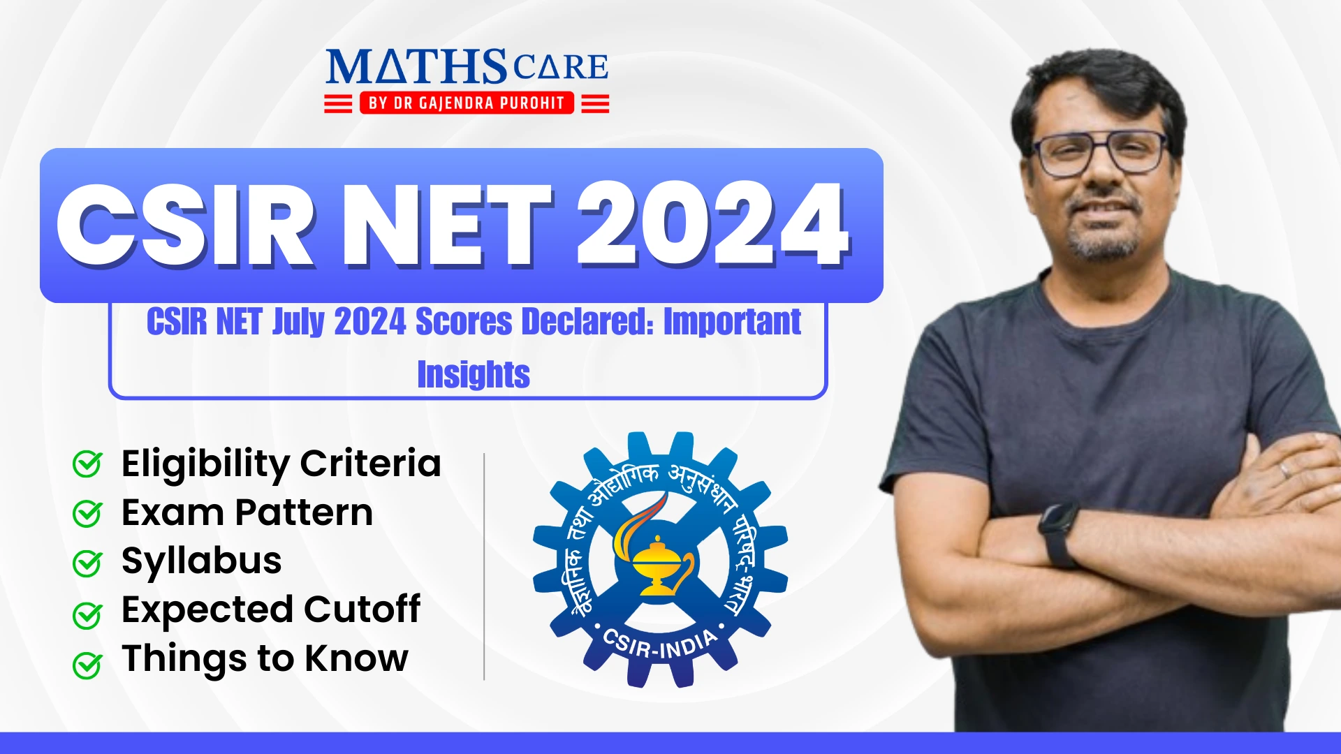 CSIR NET July 2024 Scores Declared Important Insights