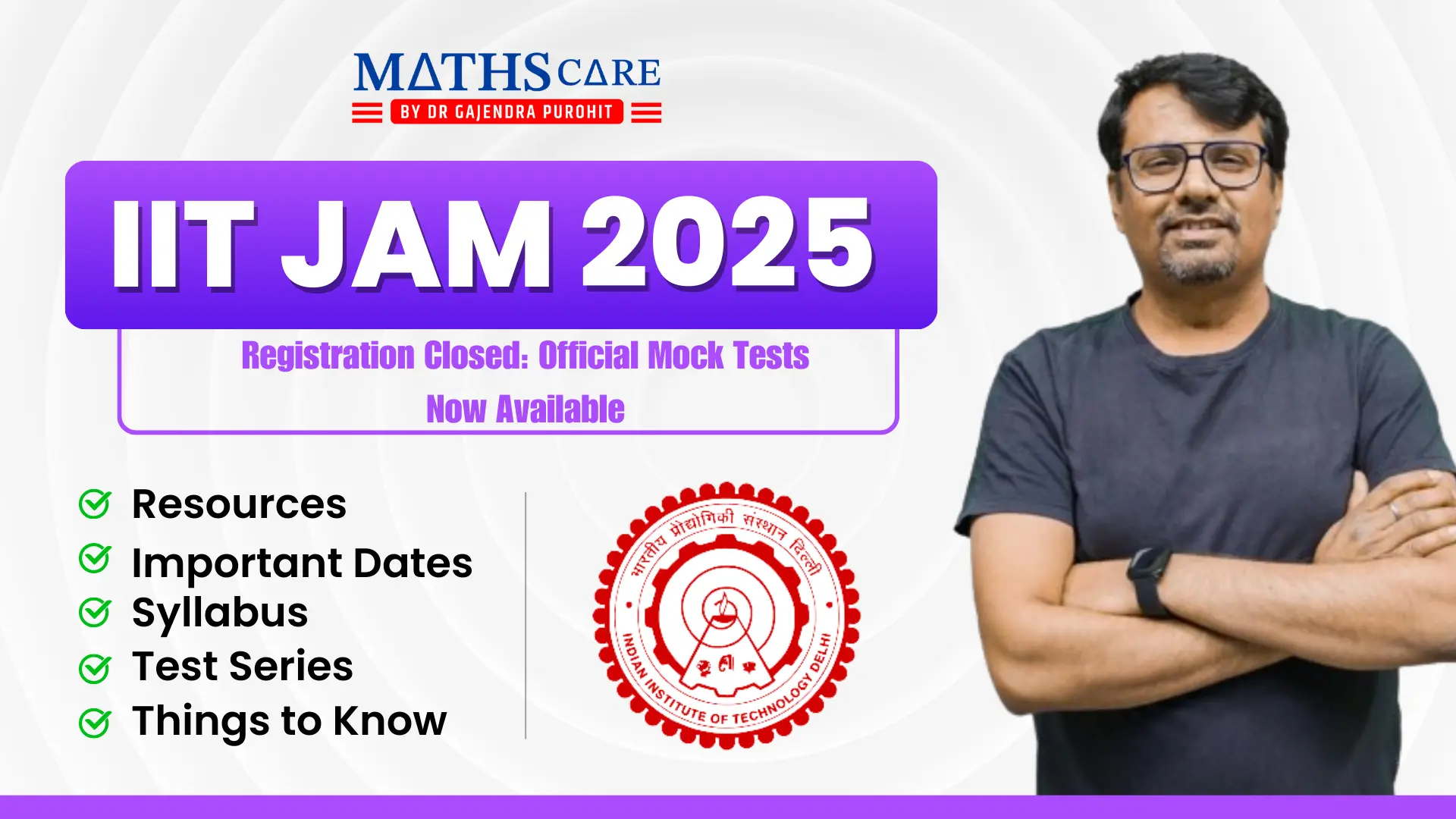 IIT JAM 2025 Registration Closed: Official Mock Tests Now Available