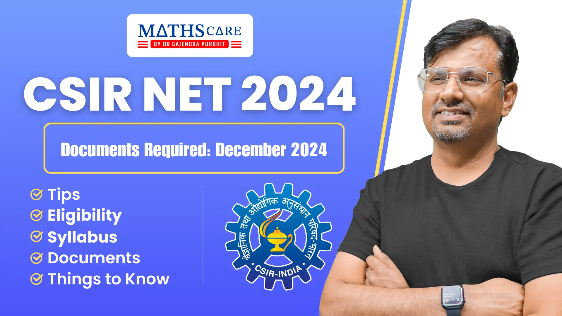 CSIR NET Documents Required: December 2024