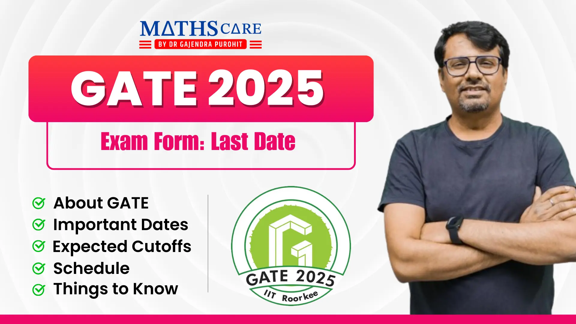 GATE Exam Date 2025: Last Date