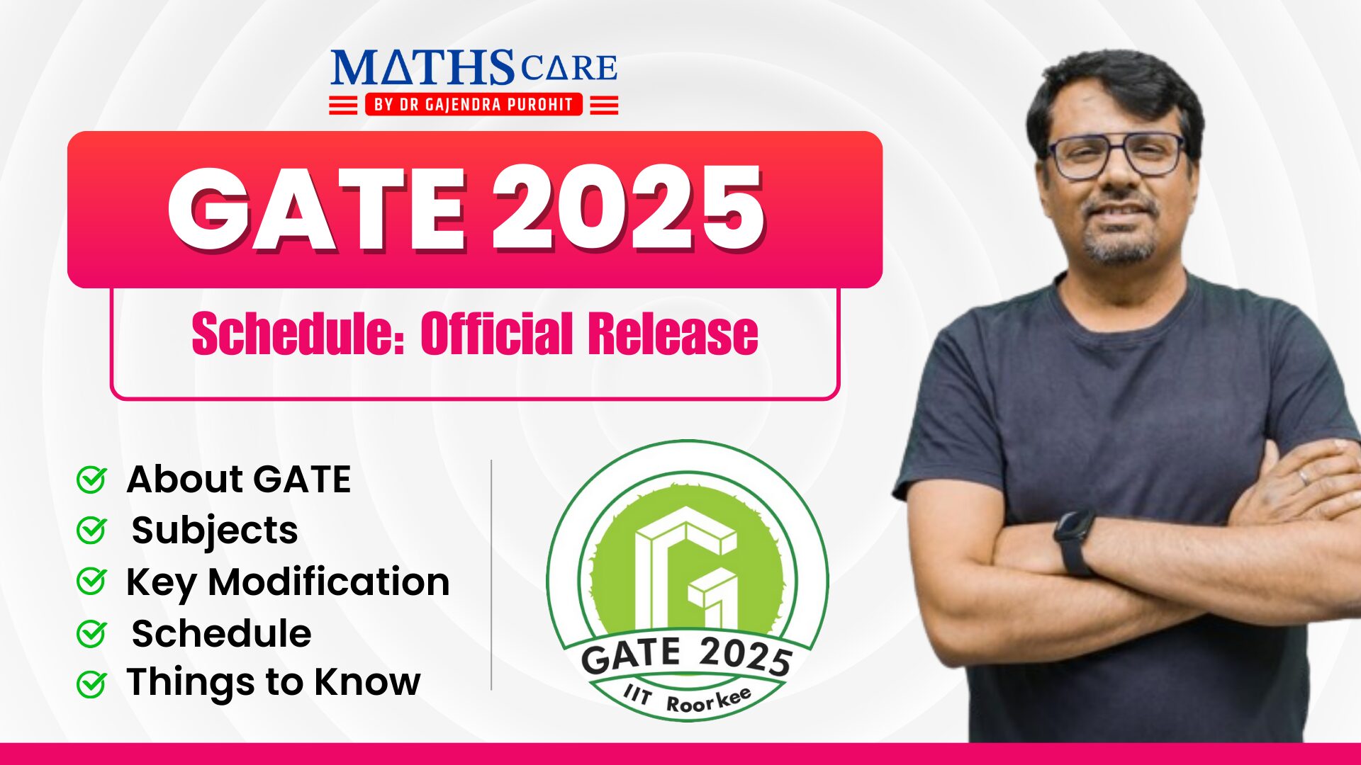 GATE Exam 2025 Schedule: Official Release