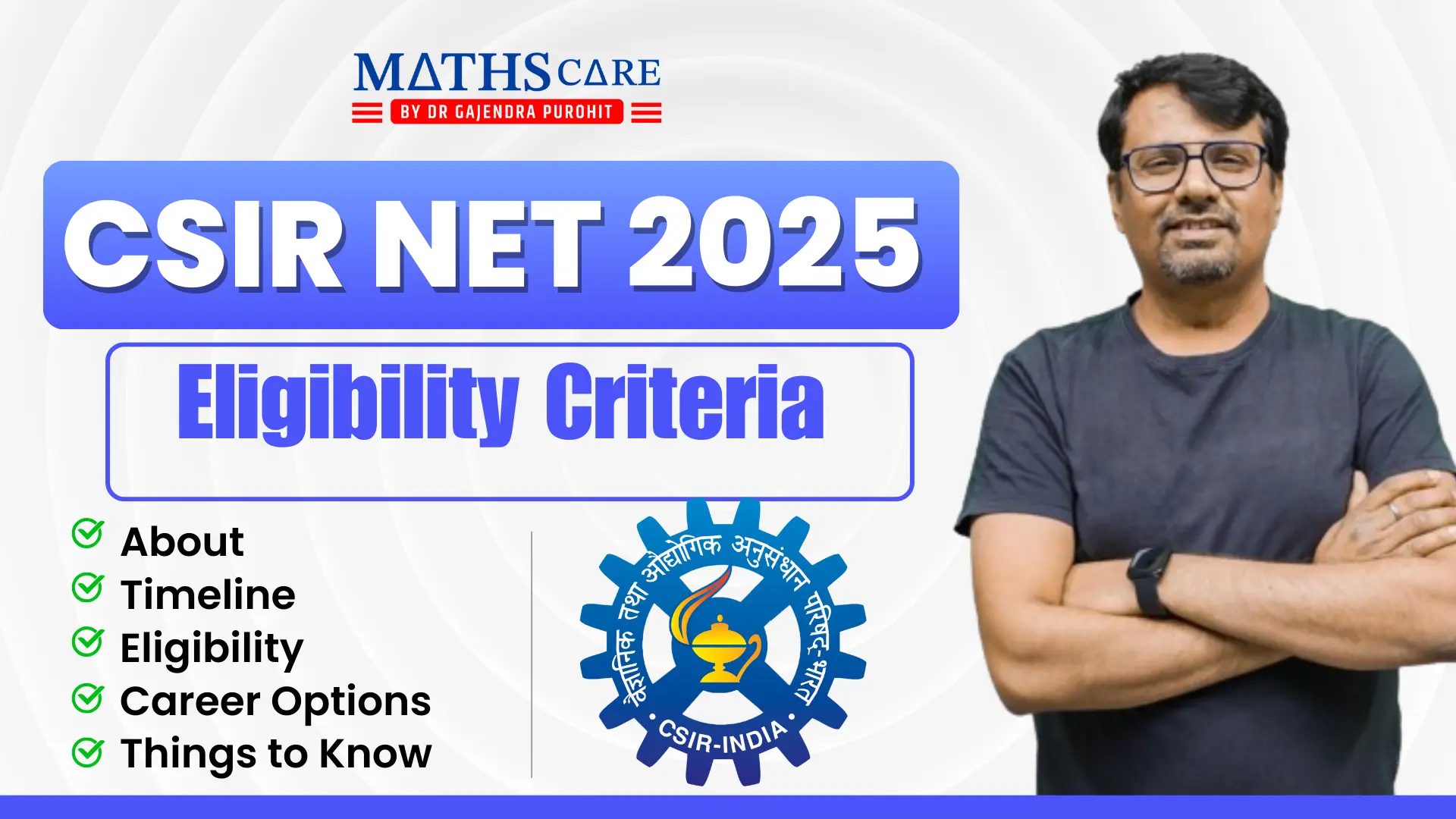 CSIR NET Eligibility Criteria 2025