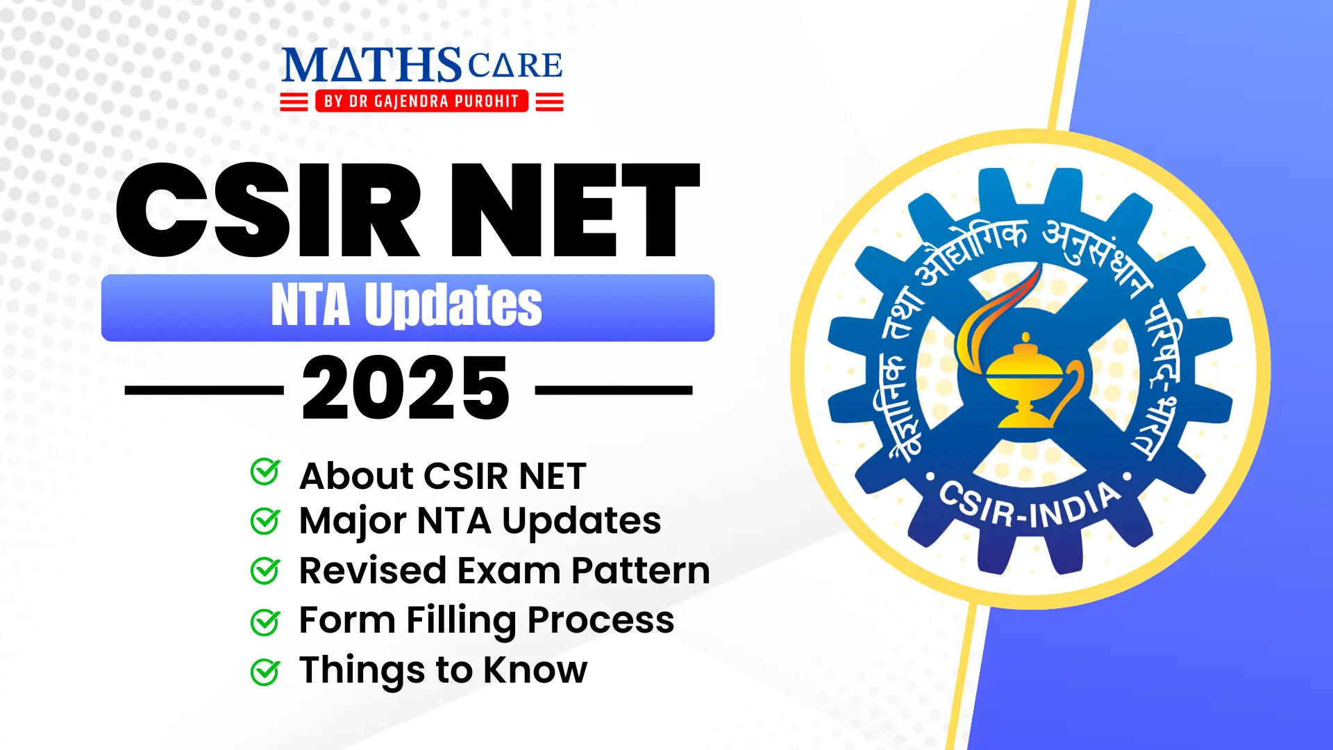 CSIR NET 2025 NTA Updates