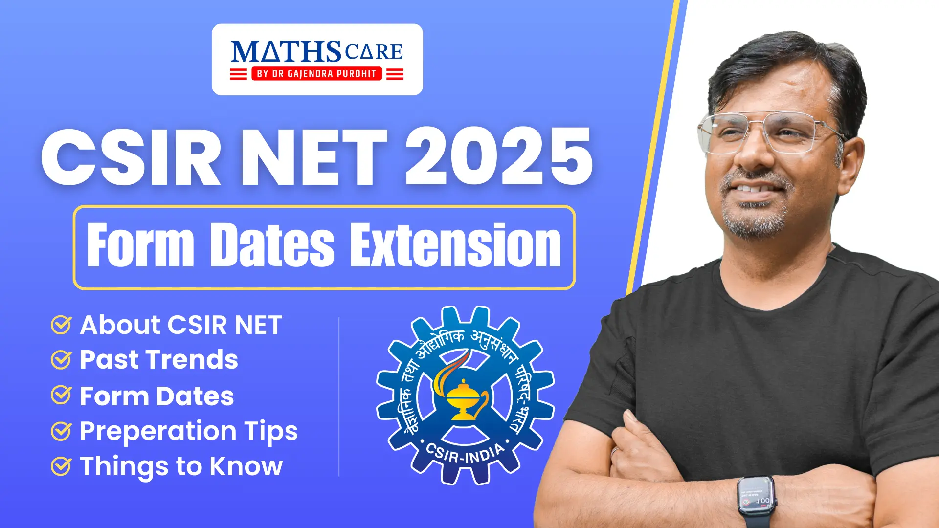 CSIR NET Exam Form Dates