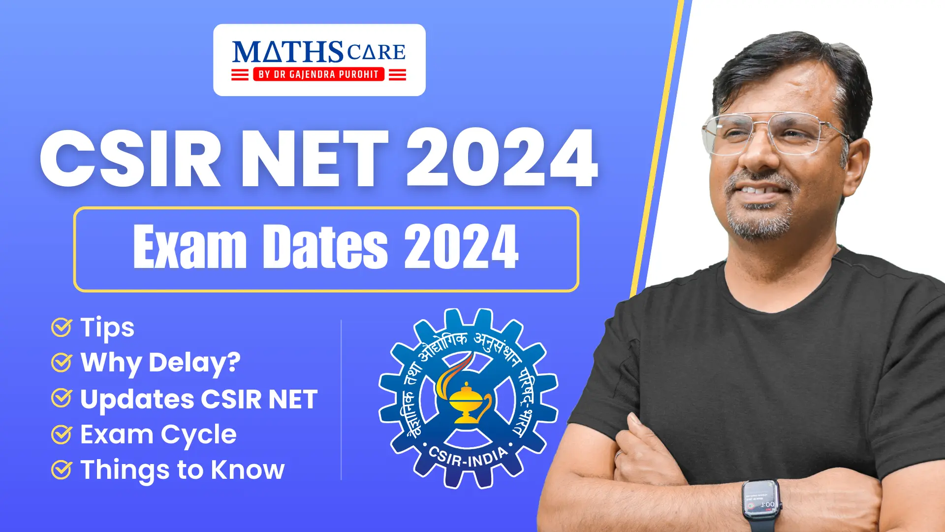 CSIR NET Exam Dates 2024