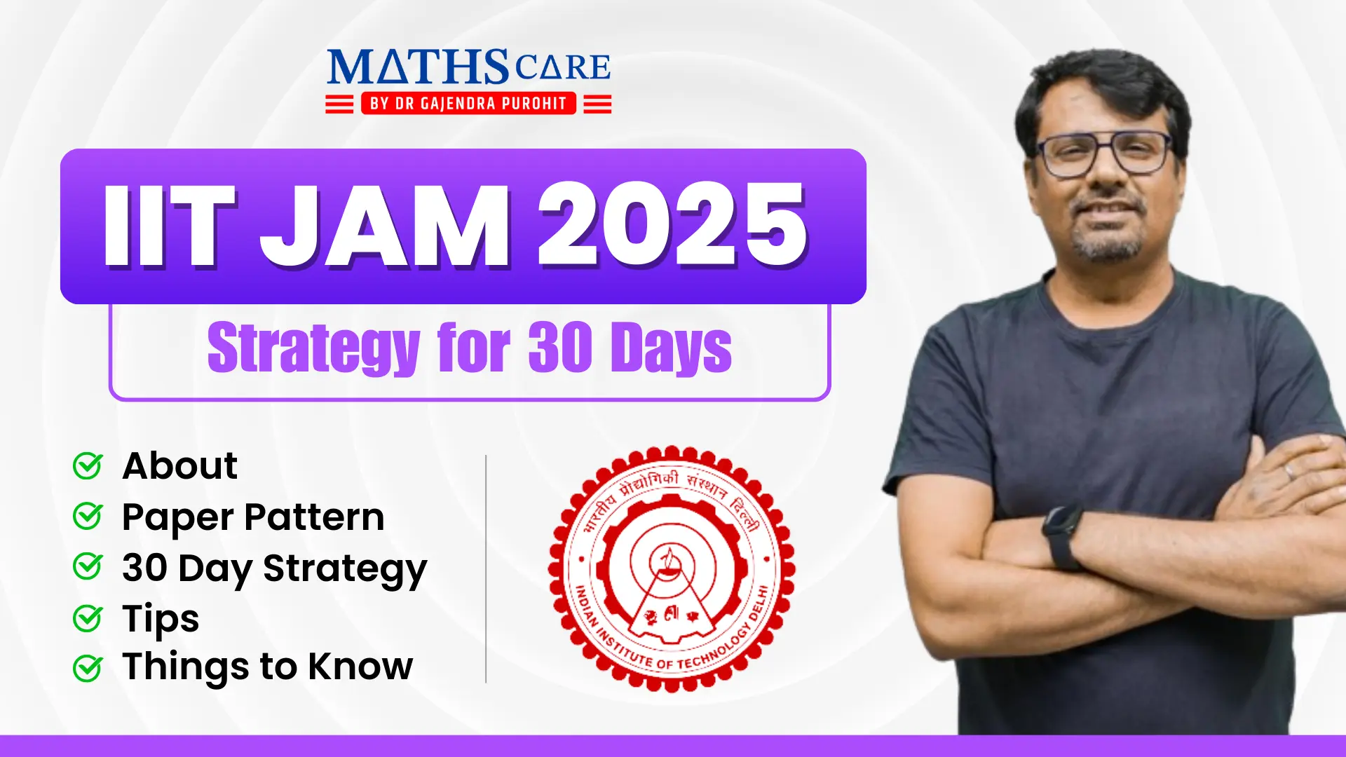 IIT JAM 2025 Strategy for 30 Days