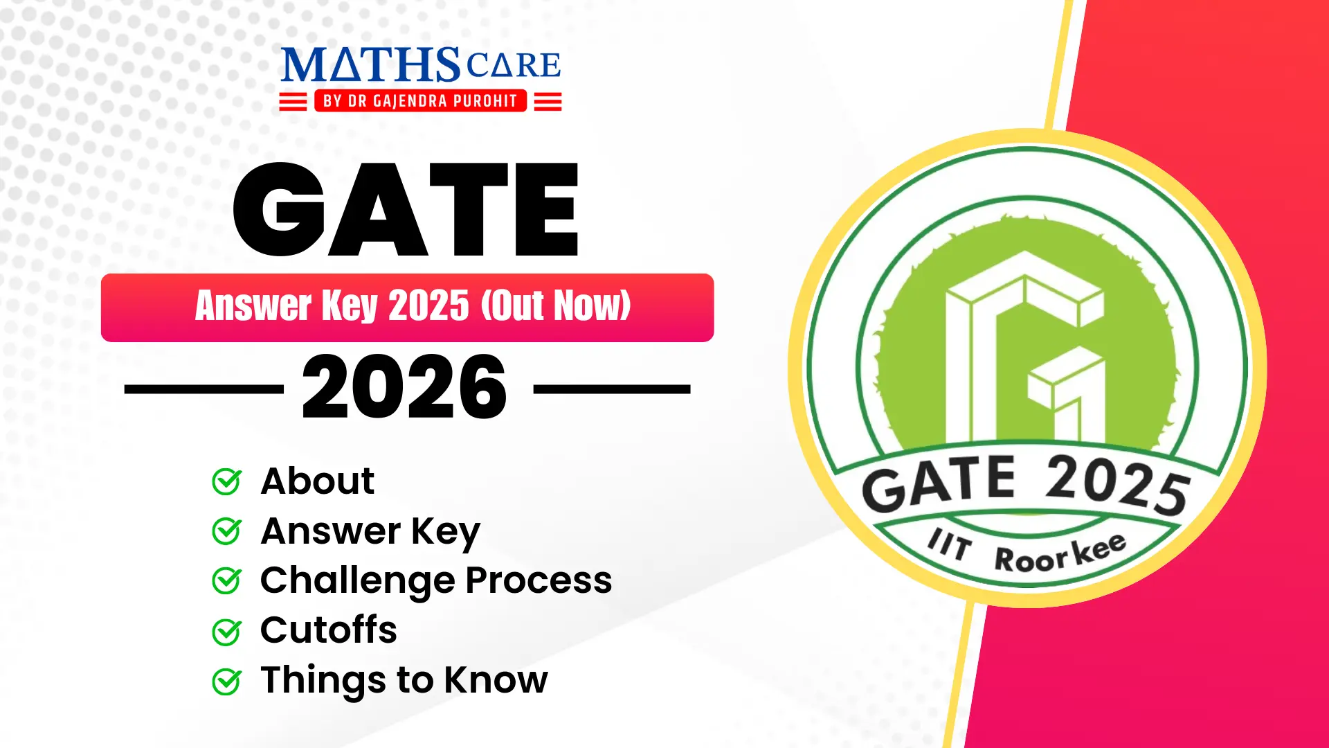 GATE Answer Key 2025 (Out Now)