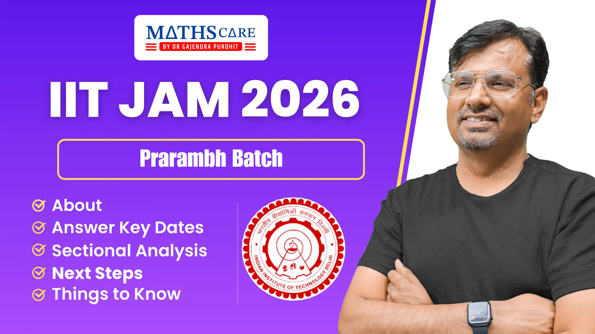 IIT JAM 2026 Prarambh Batch