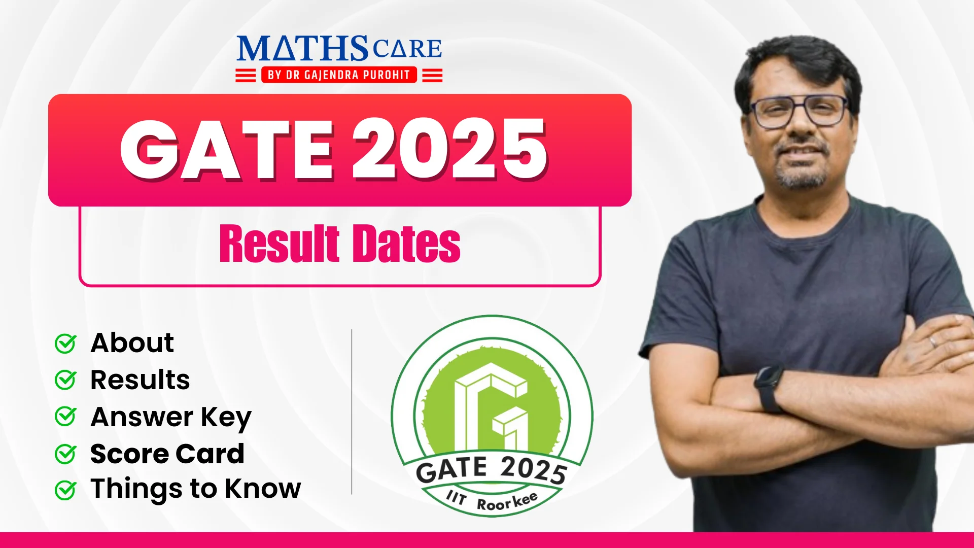 GATE 2025 Result Dates